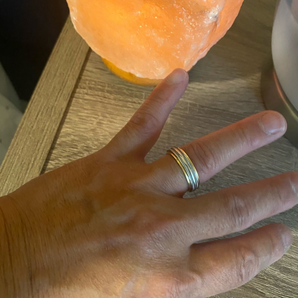 TIFFANY & CO. 18K GOLD PLATINUM 750 PT950 RING